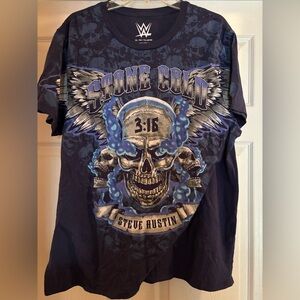 WWE Dark Blue Logo T-Shirt